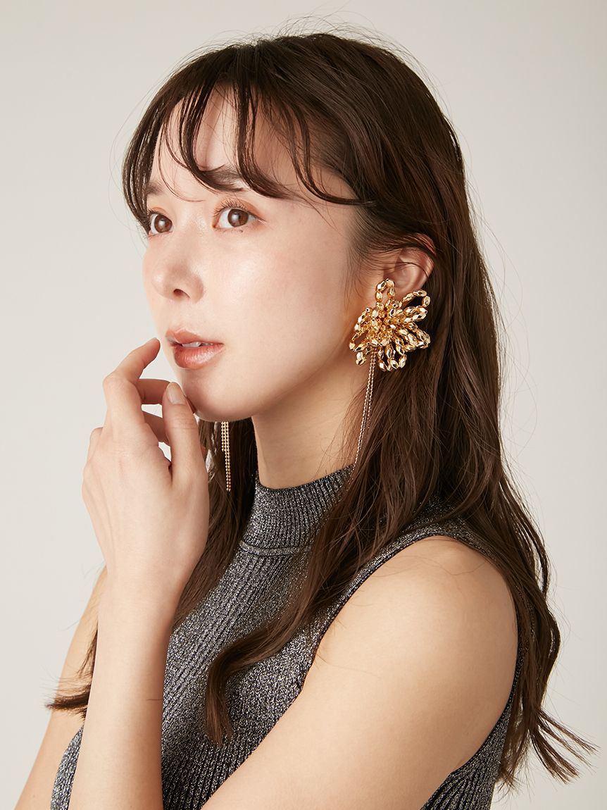 ビッグフラワーイヤリング(イヤリング)|アクセサリー|LILY ビッグフラワーイヤリング(イヤリング)|アクセサリー|LILY