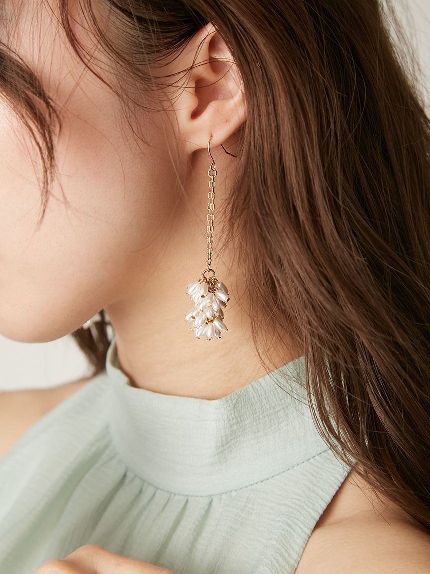 フラワーパールピアス(ピアス)｜アクセサリー｜LILY BROWN