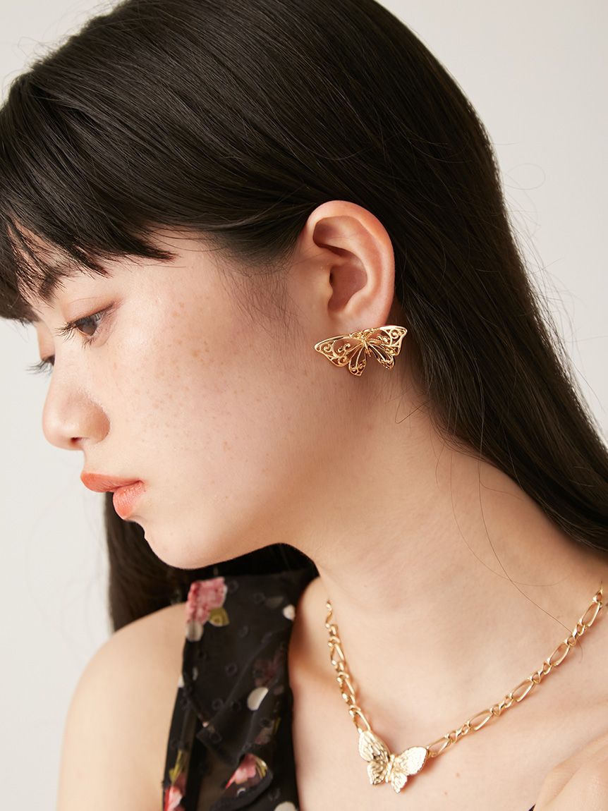 LILY BROWN × ANNA SUI】バタフライピアス(ピアス