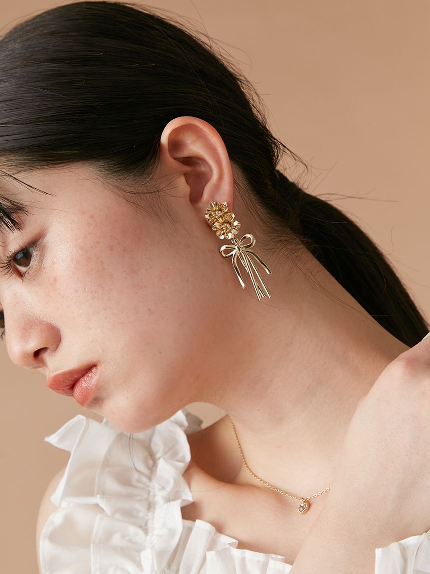 値下げ！e.m.お花ピアス フラワーブーケピアス(ピアス)｜アクセサリー｜LILY BROWN