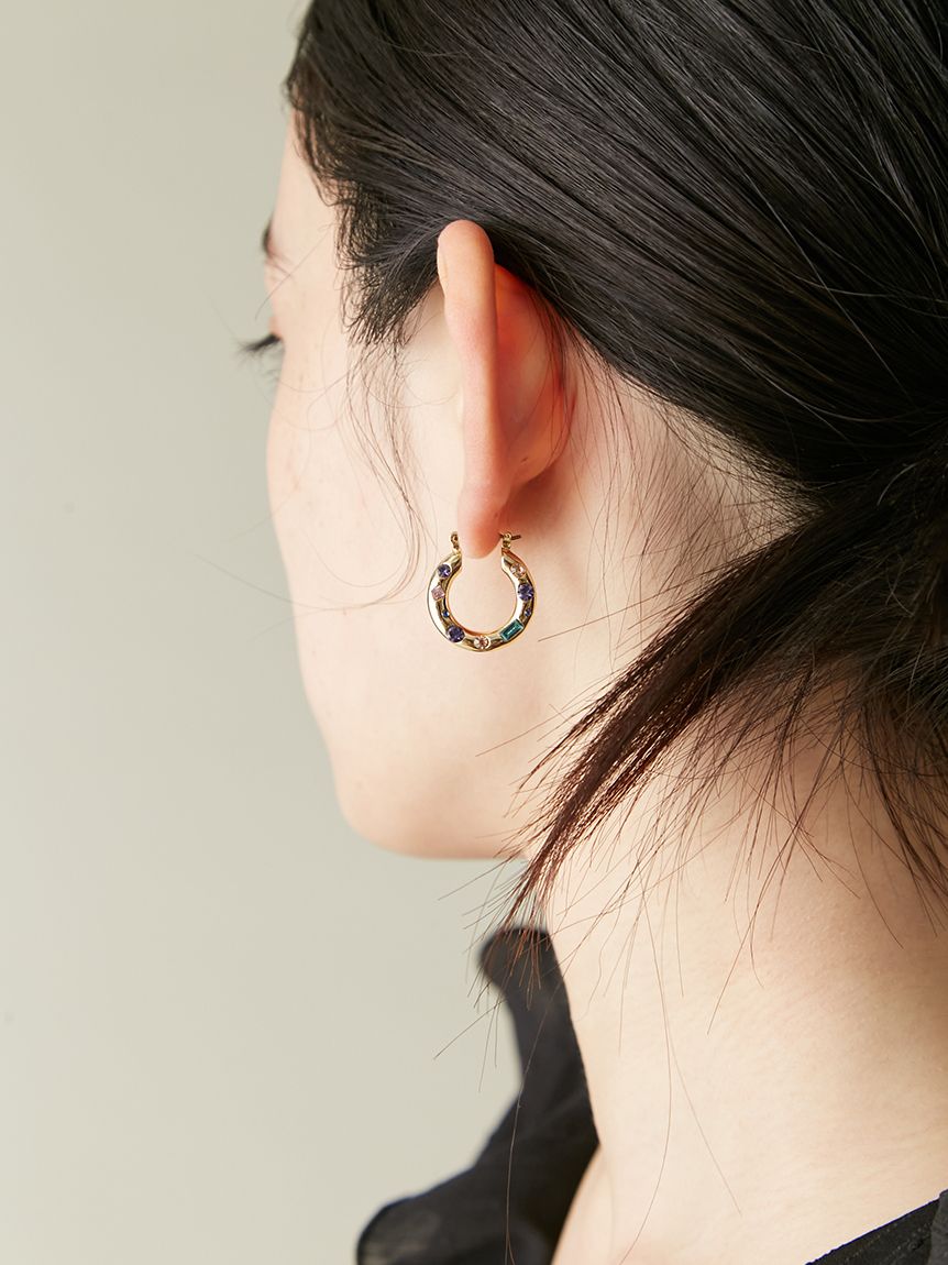 ピアス　No.3912 メンズネイティブバースストーンピアス(NOVEMBER 11月