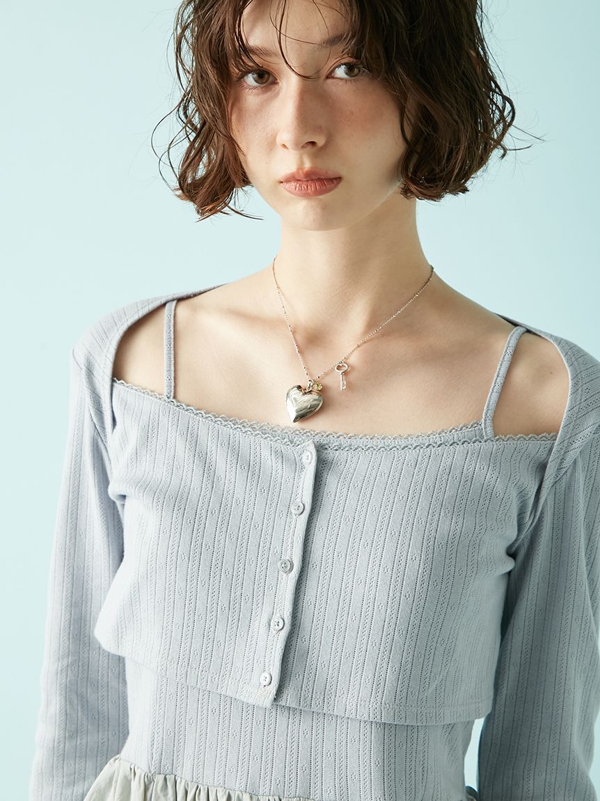 イニシャルハートロケットネックレス(ネックレス)｜アクセサリー｜LILY