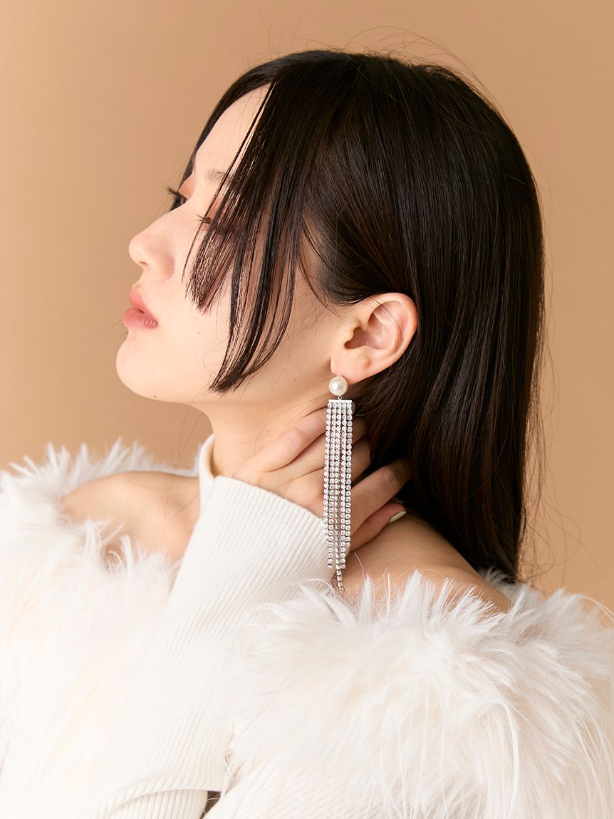 ビジューロングピアス(ピアス)｜アクセサリー｜LILY BROWN（リリー
