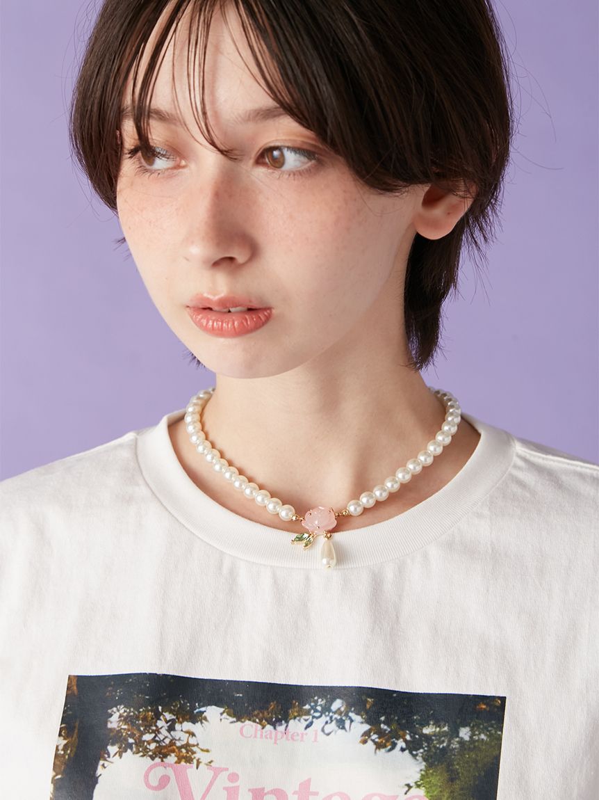 ☆lily☆未使用　苺カラー薔薇ネックレス他3点セット ミハエルネグリン 8c2eed1189cf634c24d8e98635d668