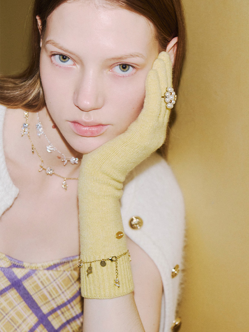 Lilywingビジューフラワーブレスレット(雑貨)｜ファッション雑貨｜LILY