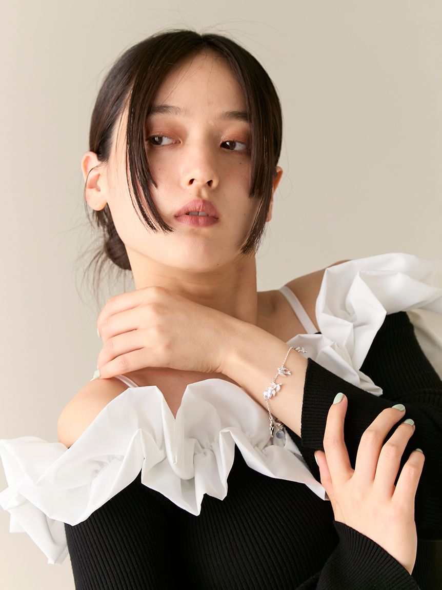 Lilywingビジューフラワーブレスレット(雑貨)｜ファッション雑貨｜LILY
