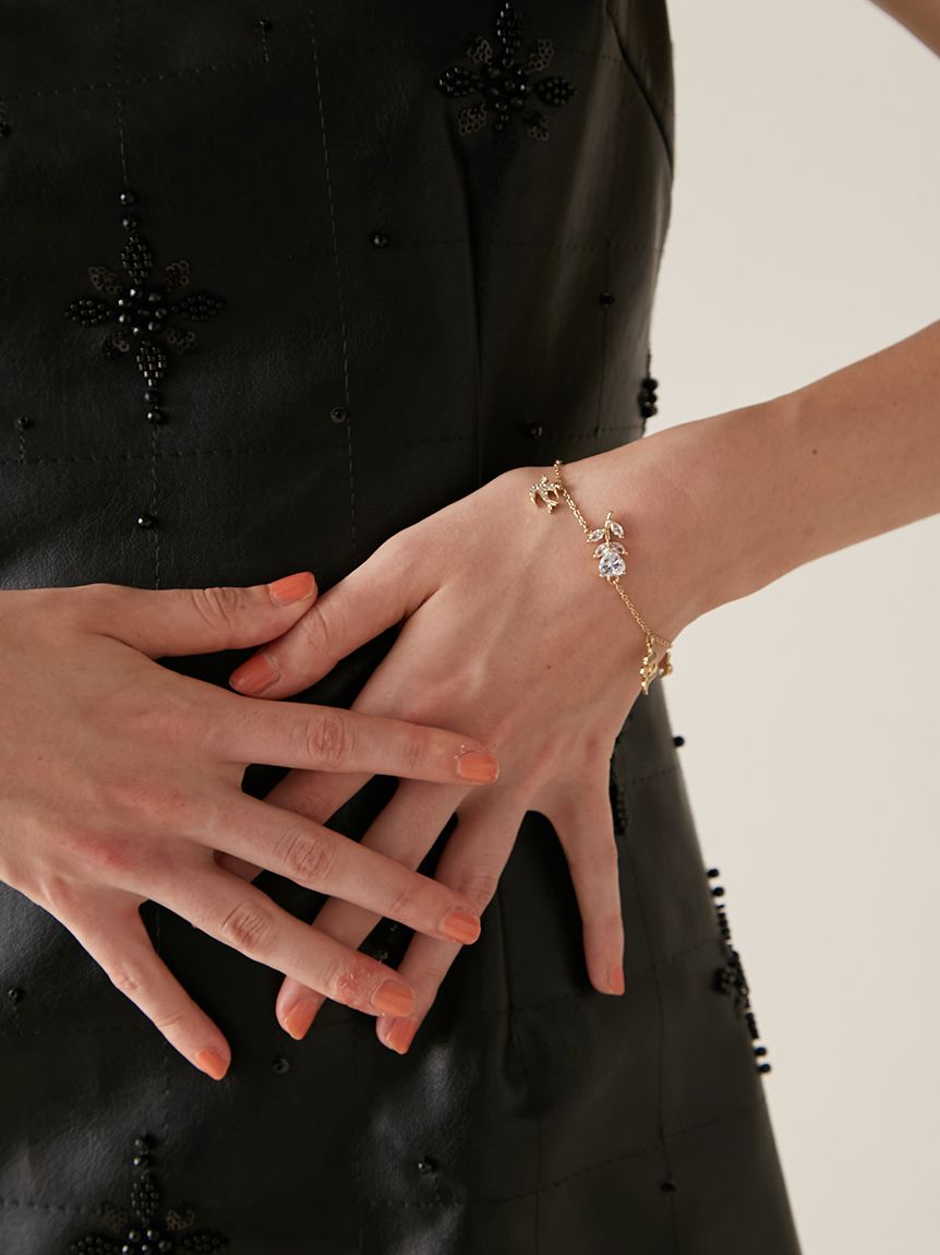 Lilywingビジューフラワーブレスレット(雑貨)｜ファッション雑貨｜LILY