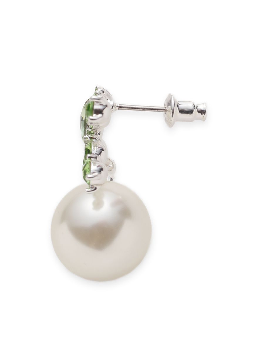 L.B CANDY STOCK]ビジューリボンパールピアス(ピアス)｜アクセサリー