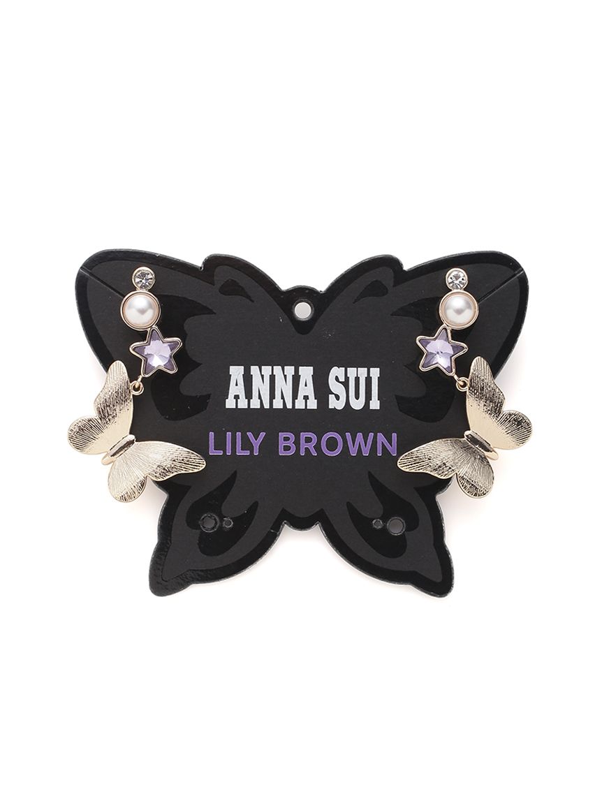 LILY BROWN×ANNA SUI】バタフライスターピアス(ピアス)｜アクセサリー