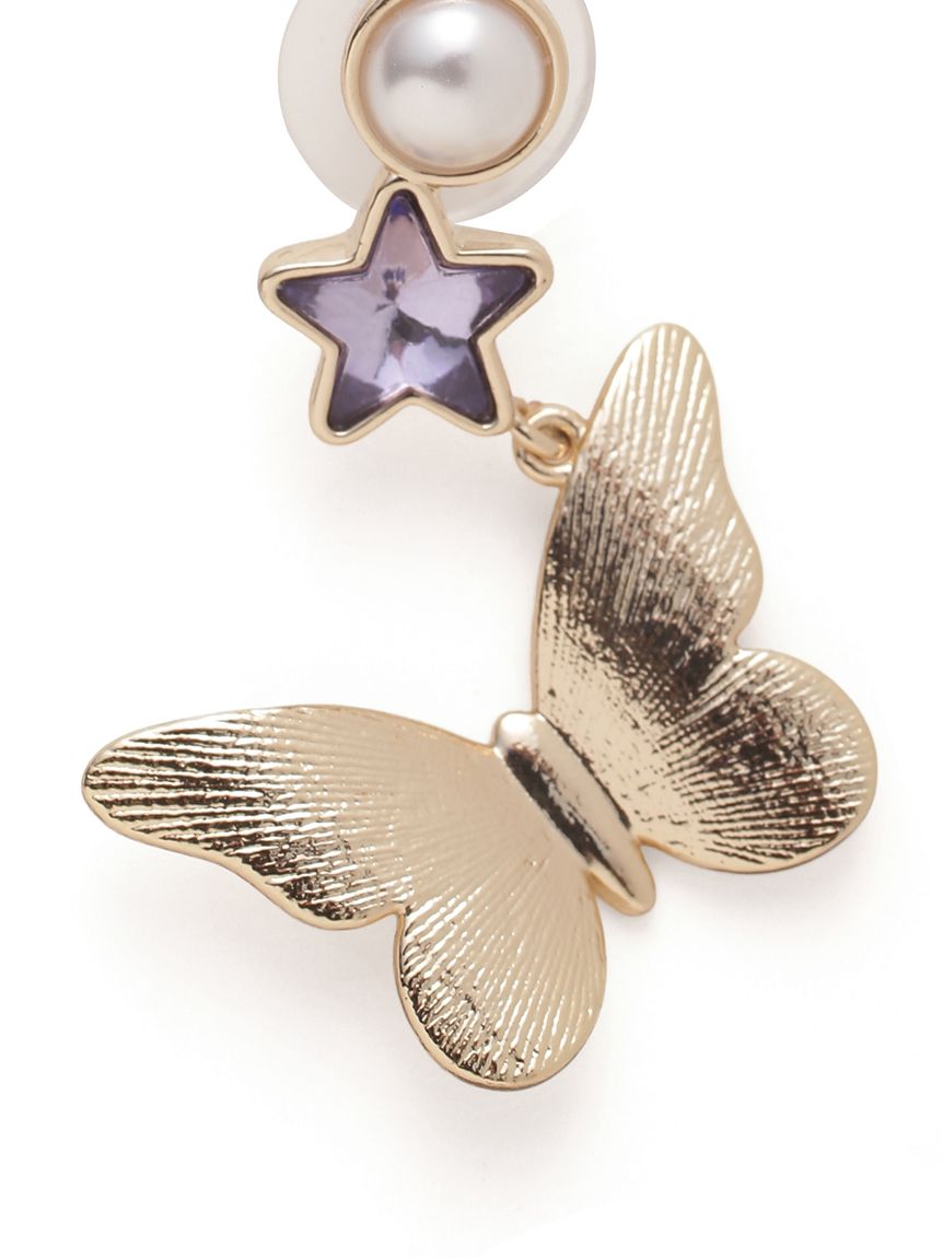 LILY BROWN×ANNA SUI】バタフライスターピアス(ピアス)｜アクセサリー