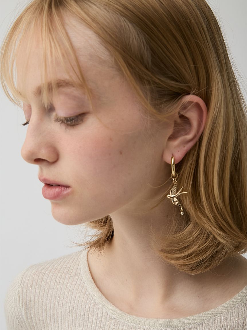 バードモチーフピアス(ピアス)｜アクセサリー｜LILY BROWN（リリー