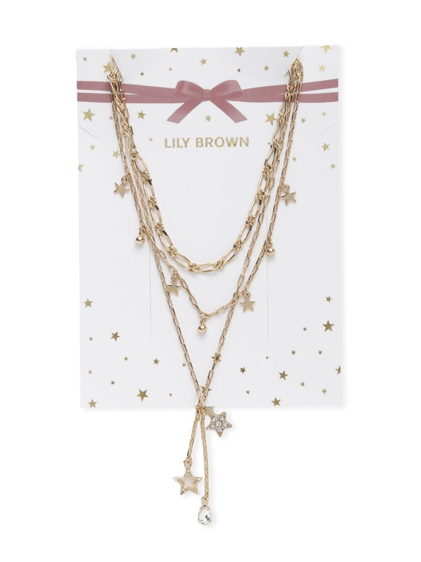 スターモチーフ3連ネックレス(ネックレス)｜ACCESSORY｜LILY BROWN