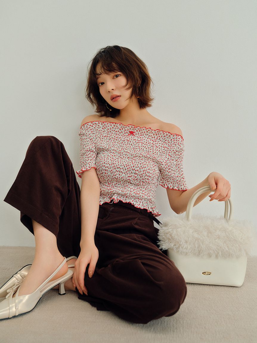 LILY BROWN｜エコファー切り替えトート | Rakuten Fashion(楽天