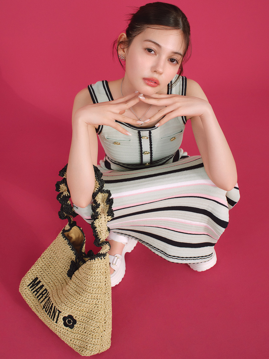 LILY BROWN×MARY QUANT】ペーパーラウンドフリルバッグ(バッグ