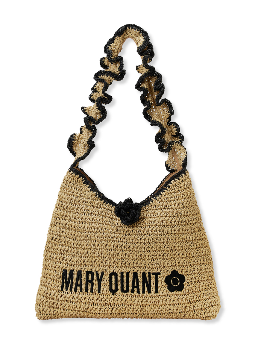 送料無料 通販 激安 LILY BROWN×MARY QUANT】ペーパーラウンドフリルバッグ(バッグ トートバッグ