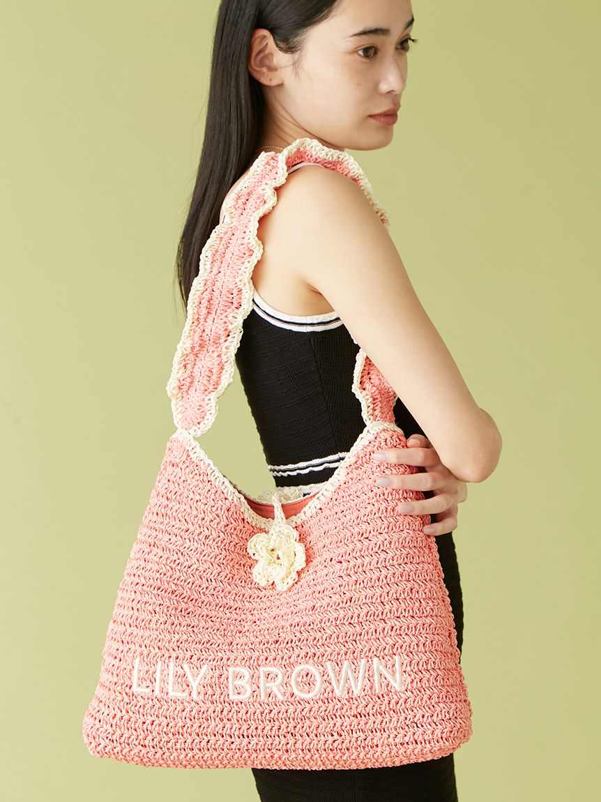 LILY BROWN×MARY QUANT】ペーパーラウンドフリルバッグ(バッグ