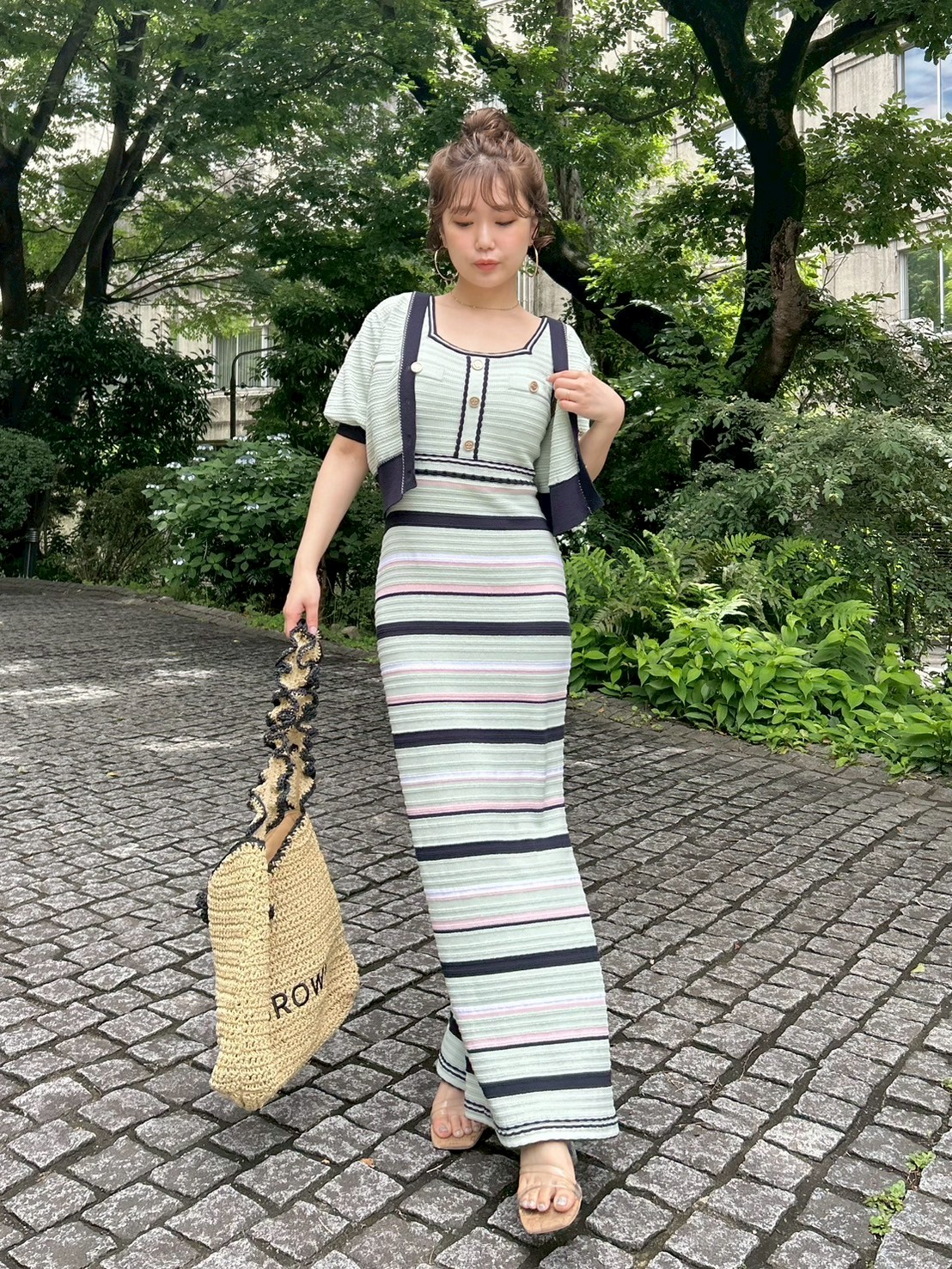 【LILY BROWN×MARY QUANT】ペーパーラウンドフリルバッグ LILY BROWN×MARY QUANT】ペーパーラウンドフリルバッグ