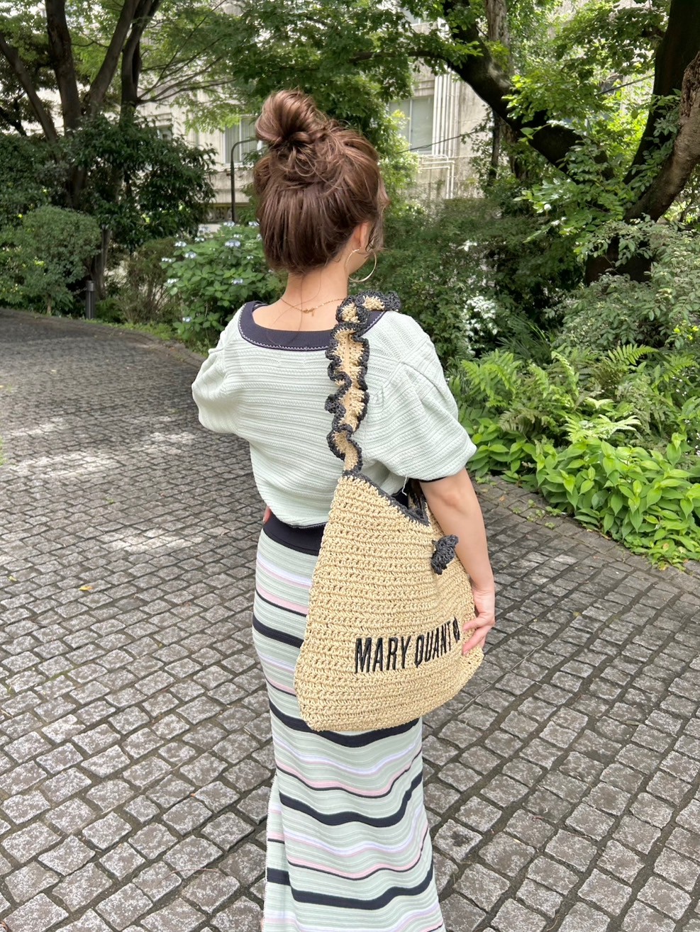 LILY BROWN×MARY QUANT】ペーパーラウンドフリルバッグ(バッグ