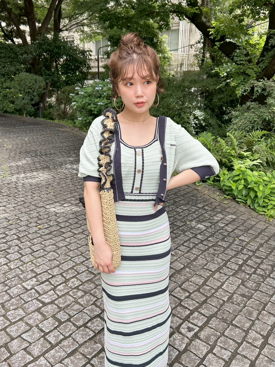 LILY BROWN×MARY QUANT】ペーパーラウンドフリルバッグ(バッグ)｜LILY