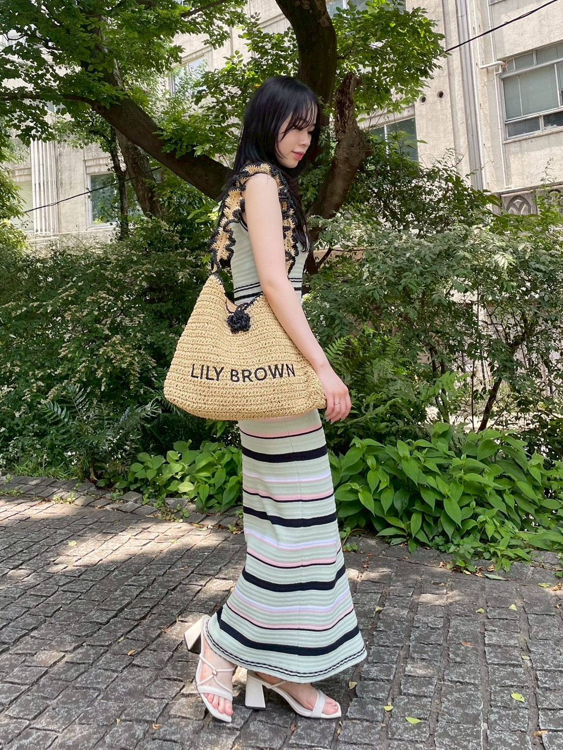 LILY BROWN×MARY QUANT】ペーパーラウンドフリルバッグ(バッグ