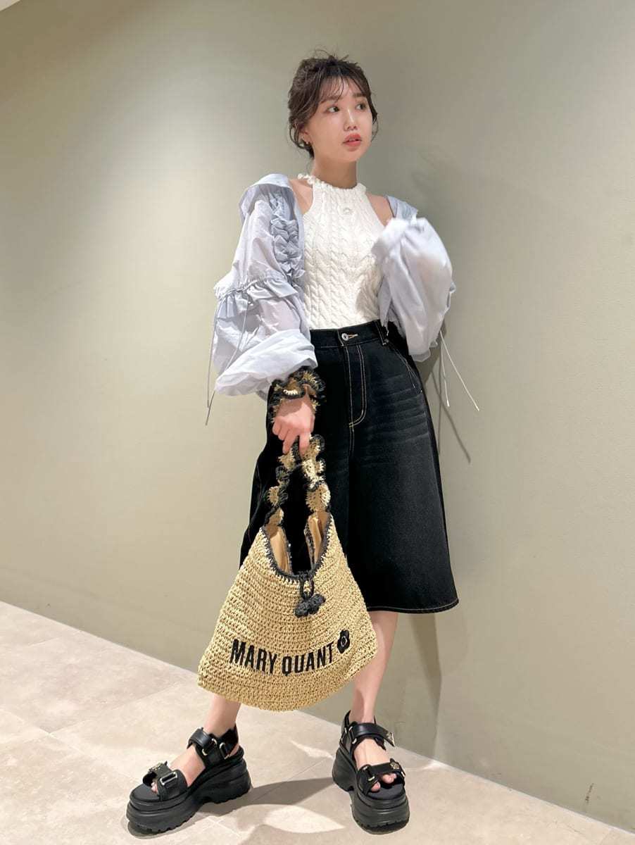 LILY BROWN×MARY QUANT】ペーパーラウンドフリルバッグ(バッグ