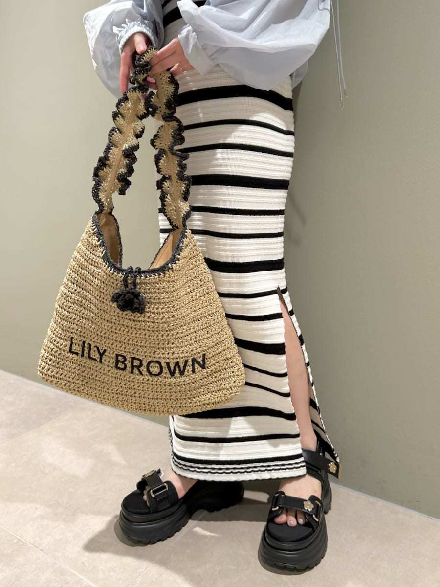 LILY BROWN×MARY QUANT】ペーパーラウンドフリルバッグ(バッグ