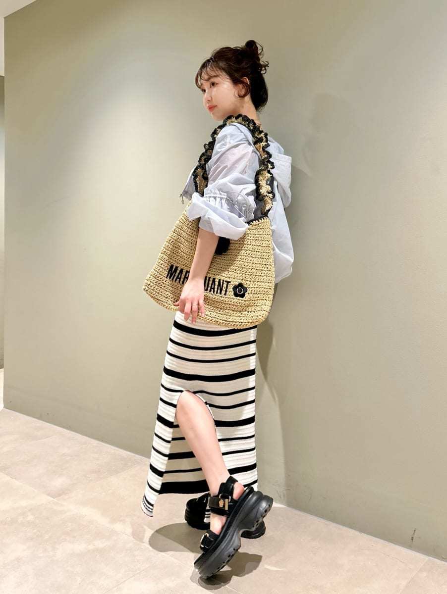 LILY BROWN×MARY QUANT】ペーパーラウンドフリルバッグ(バッグ