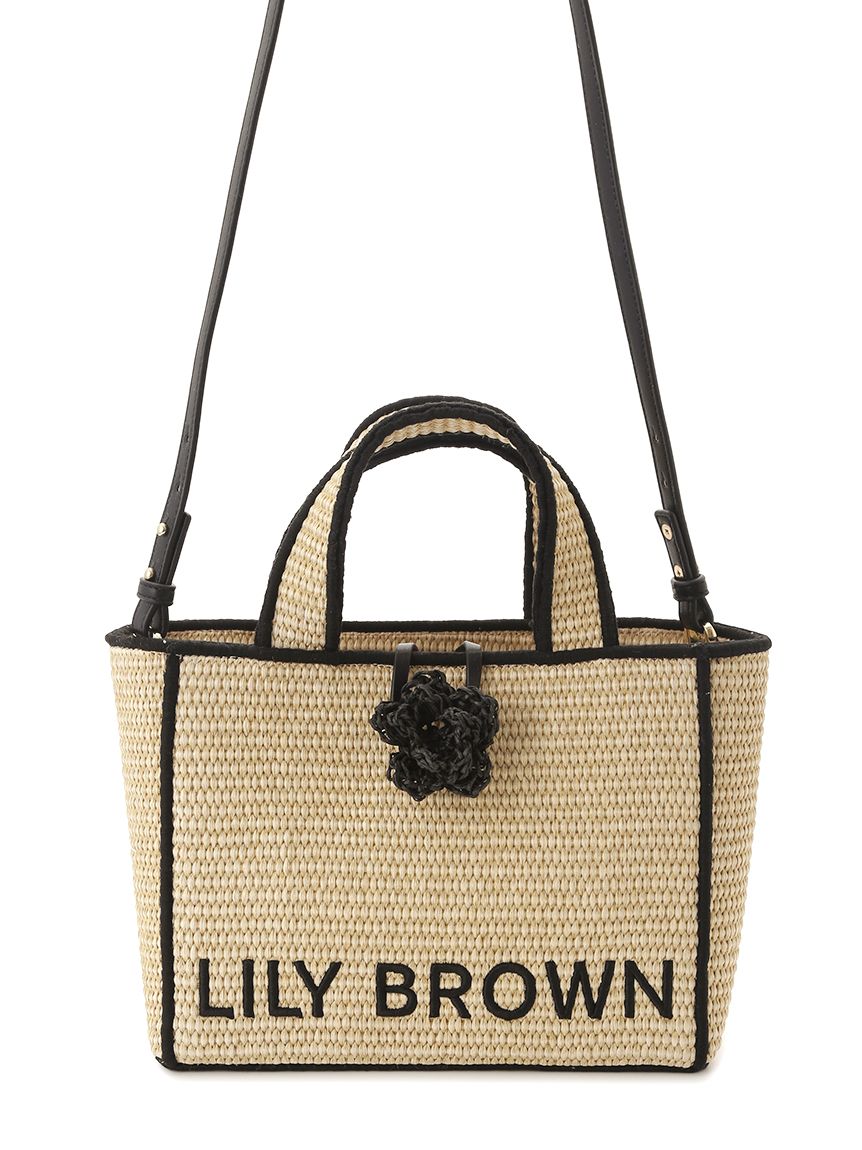 LILY BROWN×MARY QUANT】ジュートロゴトート(バッグ)｜LILY