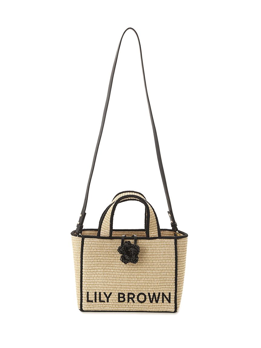 LILY BROWN×MARY QUANT】ジュートロゴトート(バッグ)｜LILY