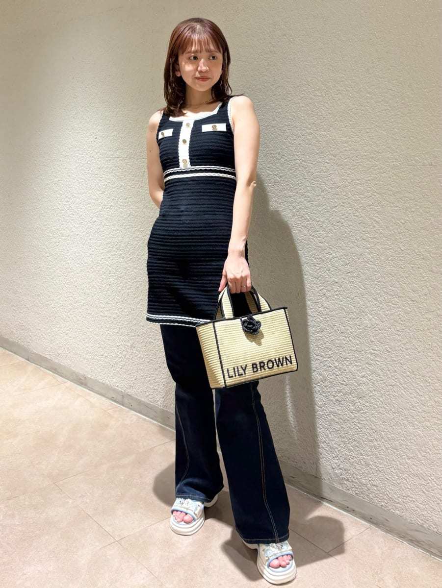 LILY BROWN×MARY QUANT】ジュートロゴトート(バッグ)｜LILY