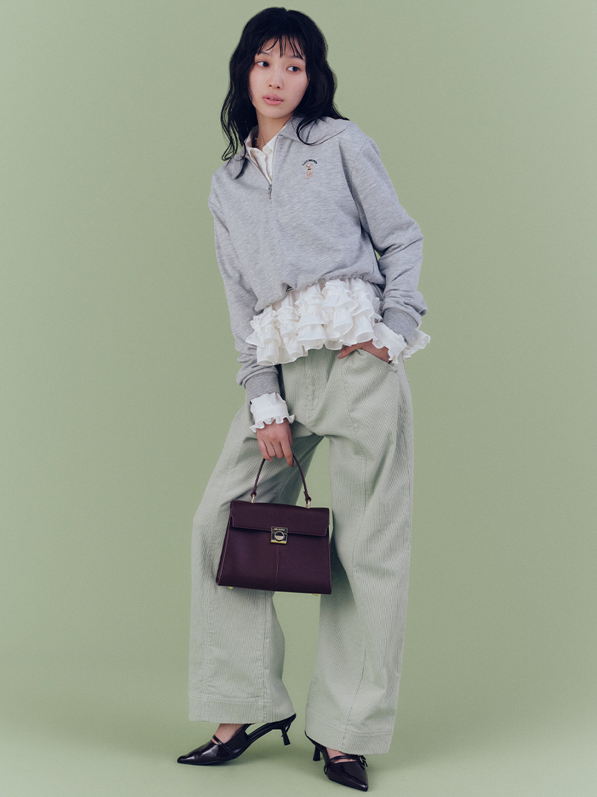 LILY BROWN 正規品 スクエアバックルトップハンドルバッグ(雑貨)｜ファッション雑貨｜LILY