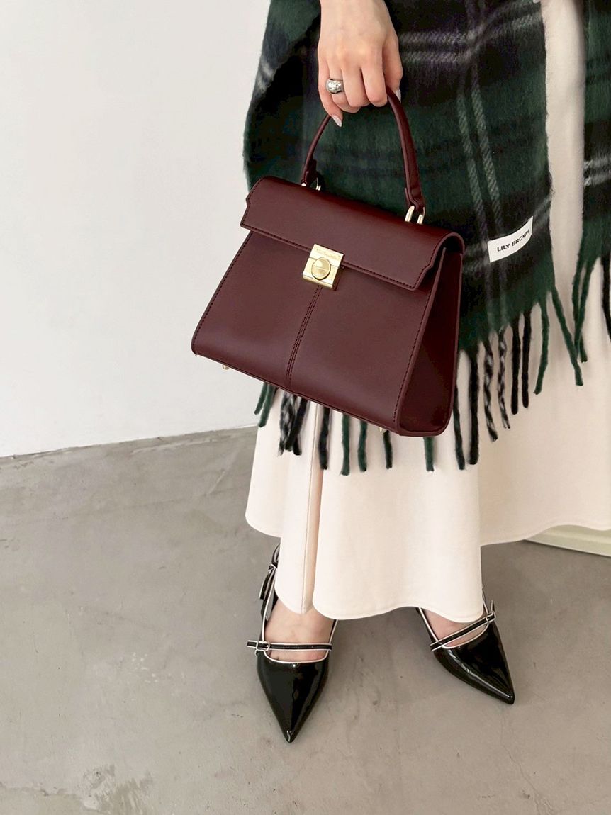 スクエアバックルトップハンドルバッグ(雑貨)｜ファッション雑貨｜LILY