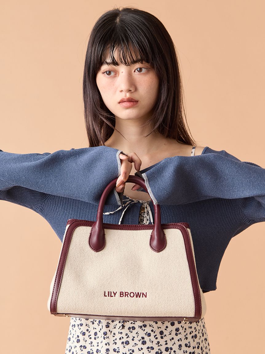 ロゴ刺繍バリエーショントートバッグ(バッグ)｜LILY BROWN（リリー