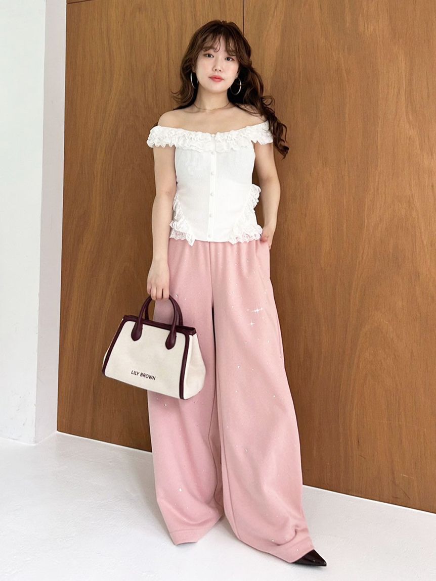 ロゴ刺繍バリエーショントートバッグ(バッグ)｜LILY BROWN（リリー