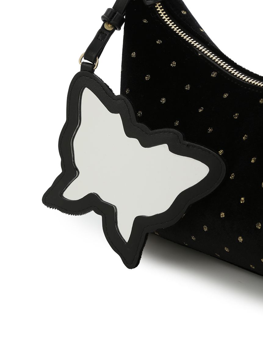 LILY BROWN ×ANNA SUI】バタフライミラーチャーム付きバッグ