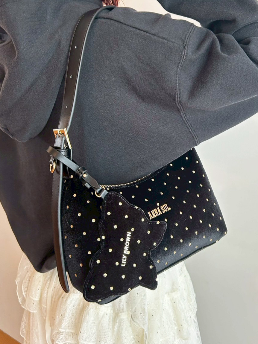 LILY BROWN ×ANNA SUI】バタフライミラーチャーム付きバッグ(バッグ