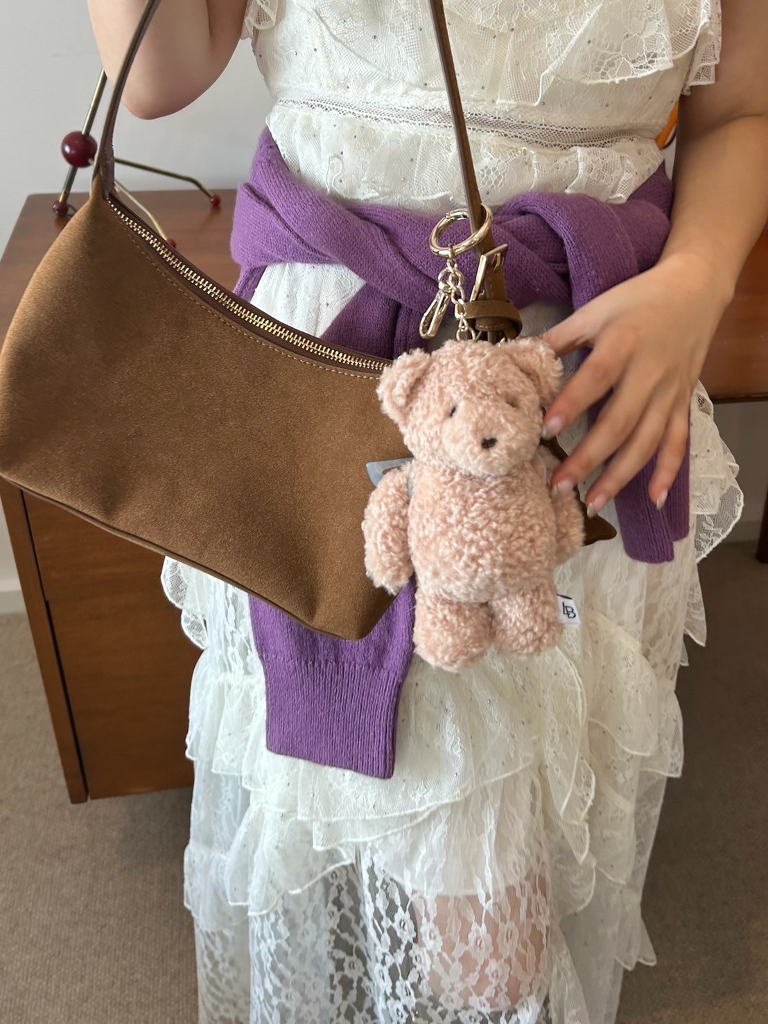 LILY BROWN ×ANNA SUI】バタフライミラーチャーム付きバッグ(バッグ