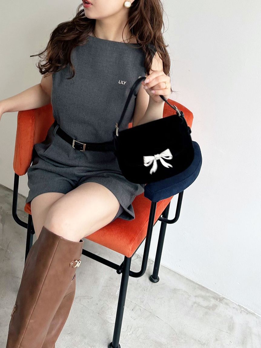 L.B CANDY STOCK]ビジューラウンド2wayミニバッグ(Hearts2Hearts着用