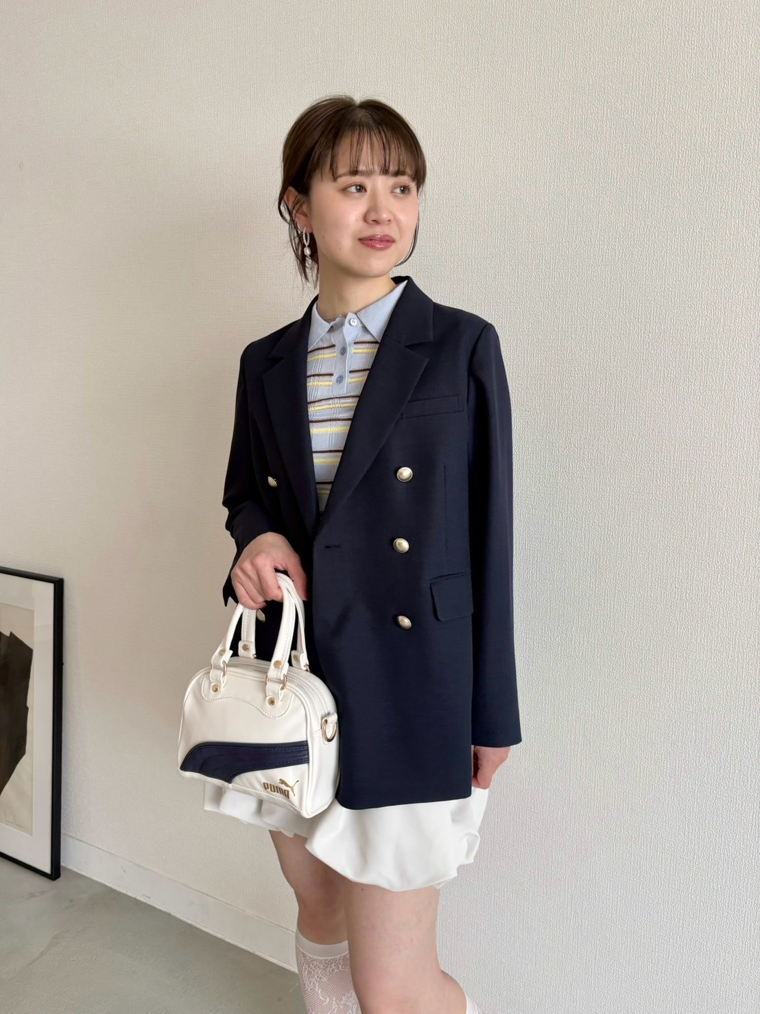 LILY BROWN×PUMA ミニグリップバッグ ネイビー LILY BROWN（リリーブラウン）の「【LILY BROWN×PUMA】ミニ