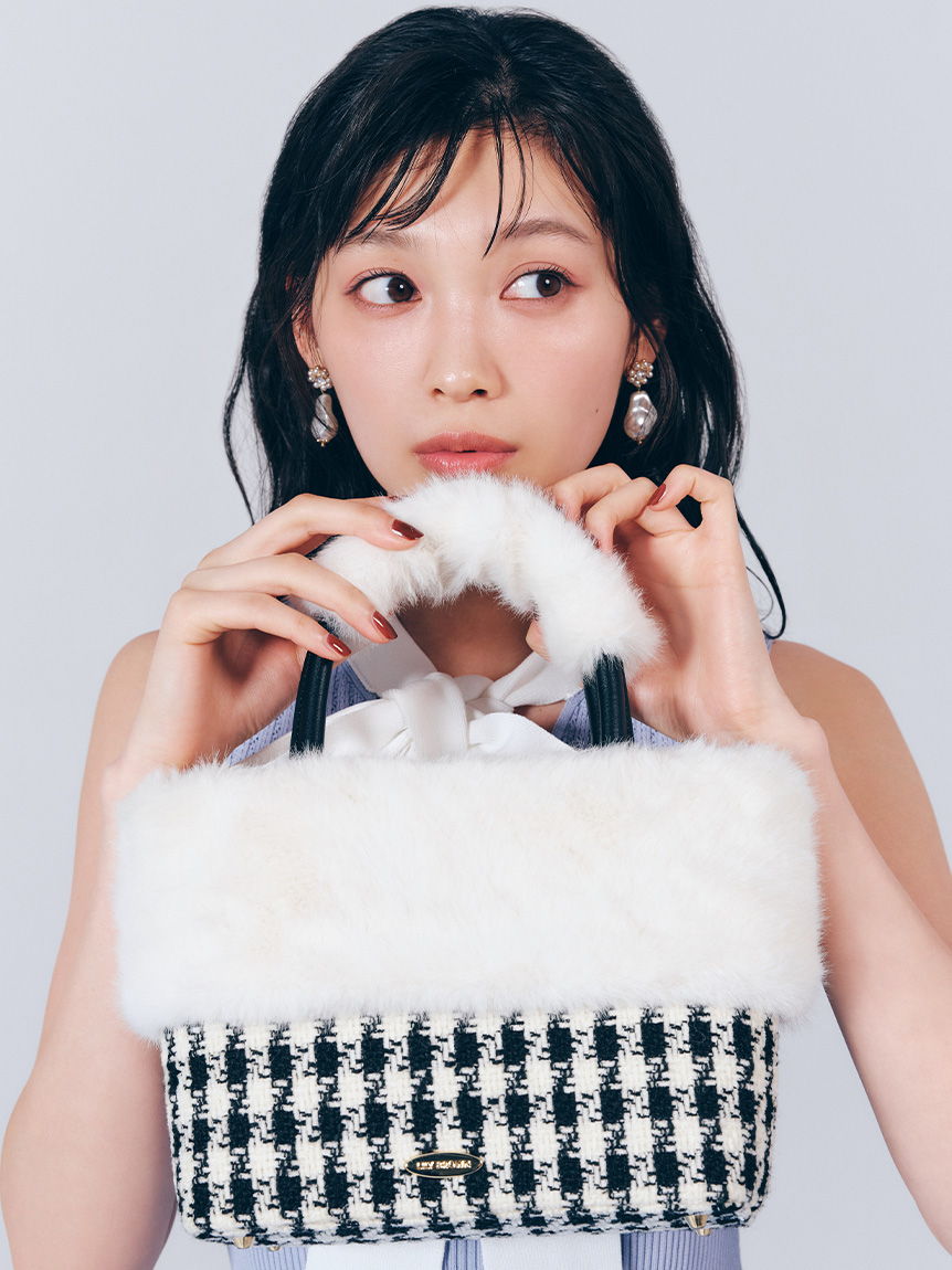 オフィシャル・MASHアプリ限定】エコファーコンビマルチウェイトート