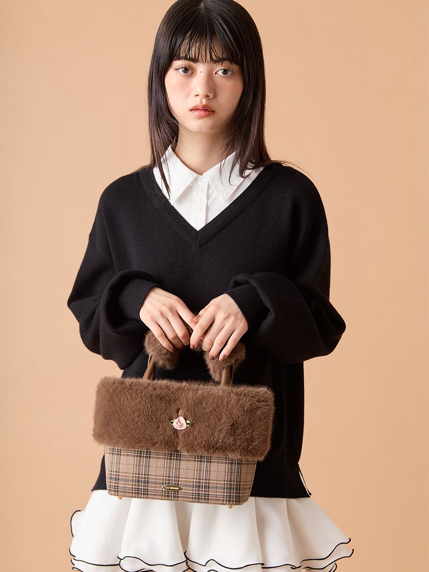 オフィシャル・MASHアプリ限定】エコファーコンビマルチウェイトート