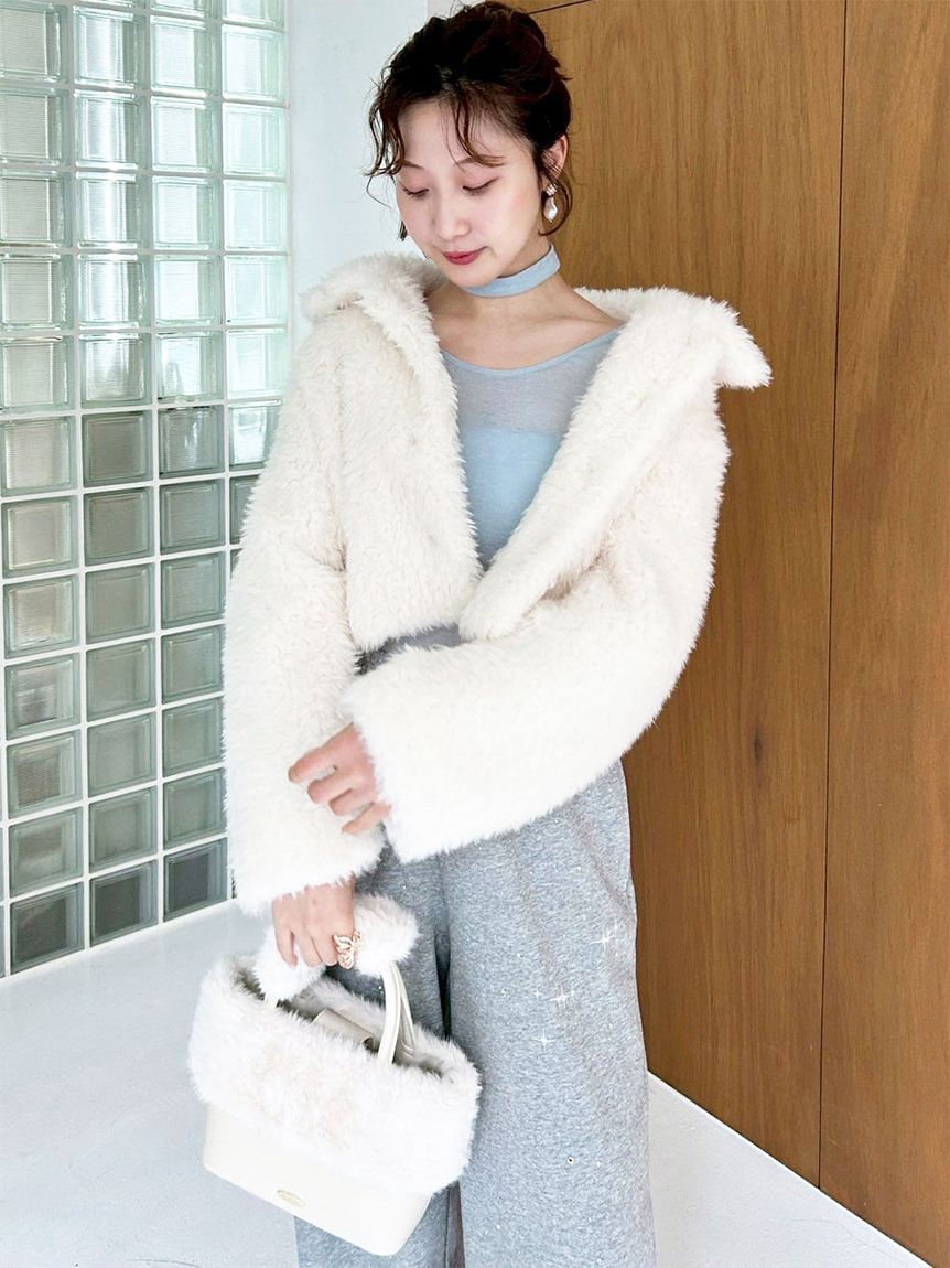 オフィシャル・MASHアプリ限定】エコファーコンビマルチウェイトート