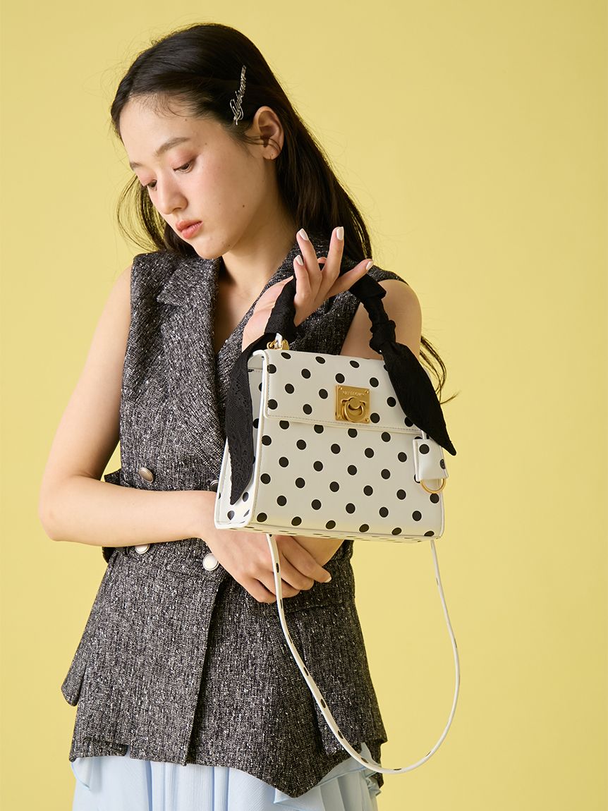 レーススカーフ付きハンドバッグ(雑貨)｜ファッション雑貨｜LILY BROWN