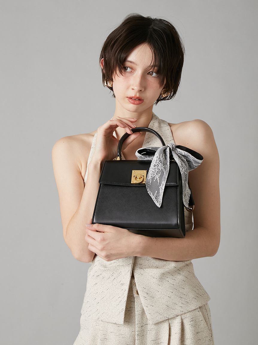 LILY BROWN レーススカーフ付きハンドバッグ レーススカーフ付きハンドバッグ(雑貨)｜ファッション雑貨｜LILY BROWN