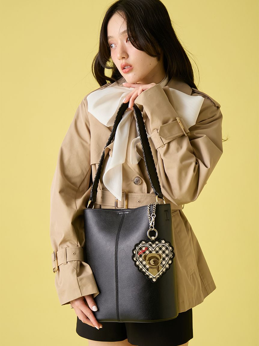 ステッチハンドルバケツバッグ(雑貨)|ファッション雑貨|LILY BROWN ステッチハンドルバケツバッグ(雑貨)|ファッション雑貨|LILY BROWN