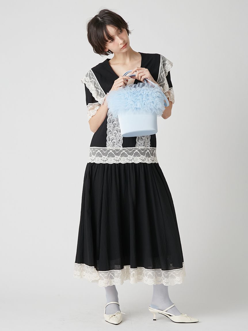 2wayチュール切り替えバッグ(雑貨)｜ファッション雑貨｜LILY BROWN