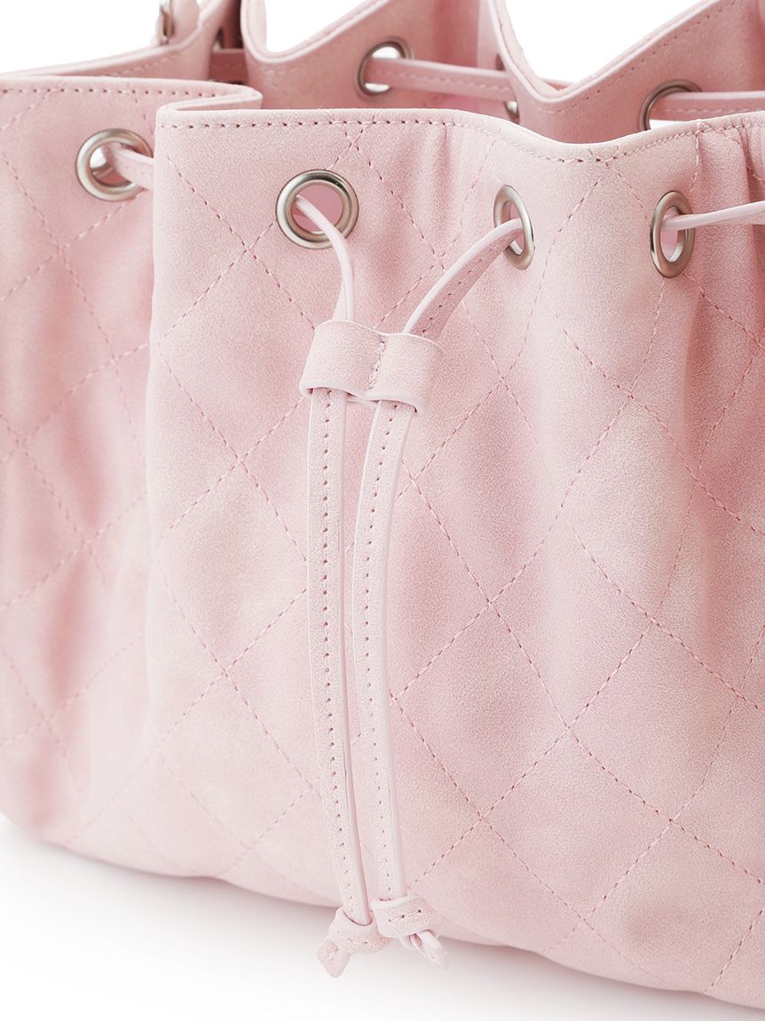 ショルダーバッグ ホワイト/ピンク~~ Chick ショルダーバッグ バッグ Studded 2-Way Shoulder Bag
