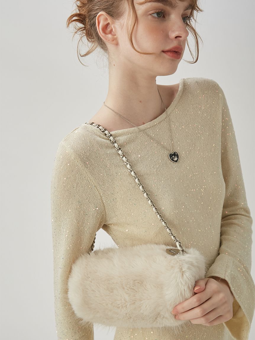 チェーンショルダーファーバッグ(ショルダーバッグ)｜BAG｜LILY BROWN