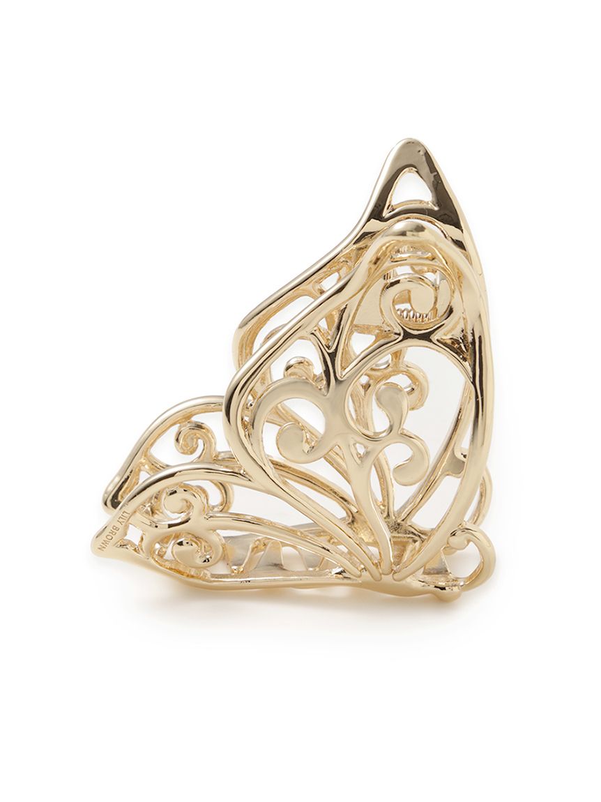 【LILY BROWN × ANNA SUI】バタフライバレッタ gold LILY BROWN × ANNA SUI】バタフライバレッタ(ヘッドアクセサリー