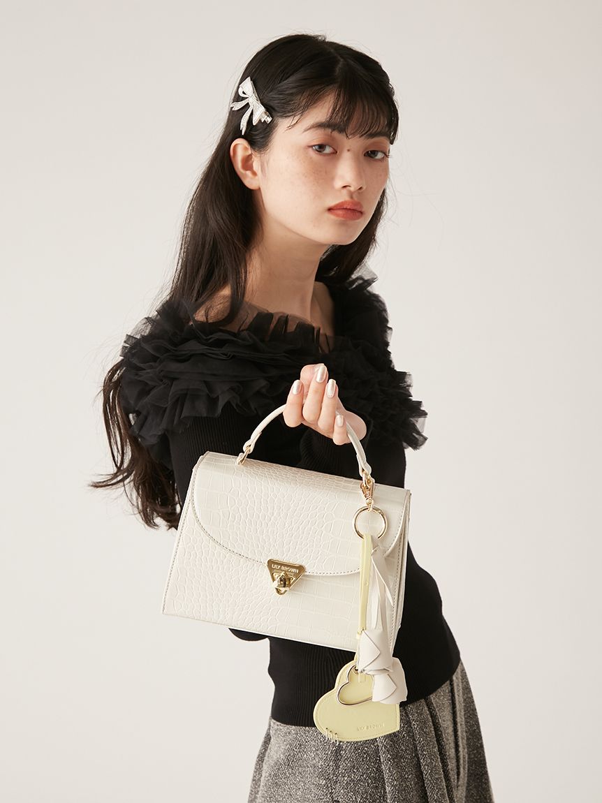 ★i miumiuミラー付きハート型チャーム・ピンク 楽天市場】ミュウミュウ MIUMIU チャーム キーリング ミラー